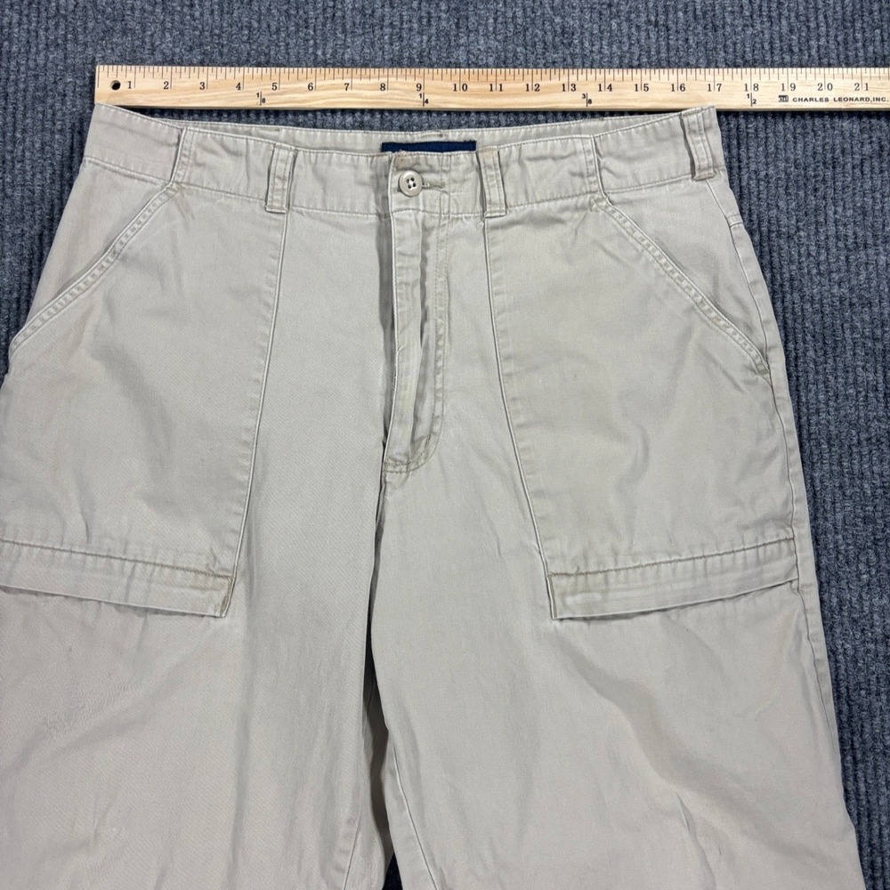 Structure Chino Pants Mens 34x32 Tan Khaki Cotton Cargo Pocket Vintage 2001 - Picture 3 of 16